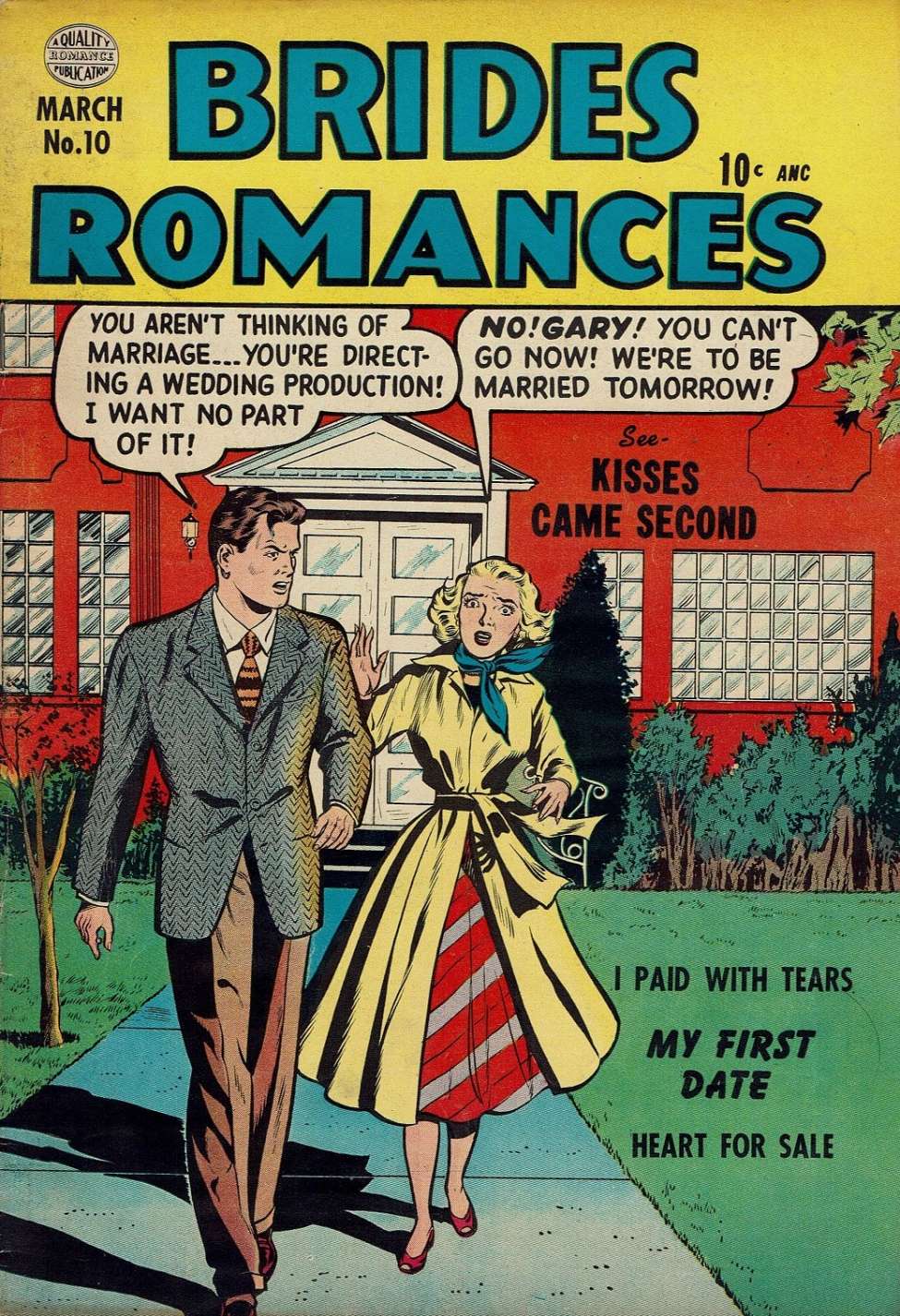 Comic Book Cover For Brides Romances 10