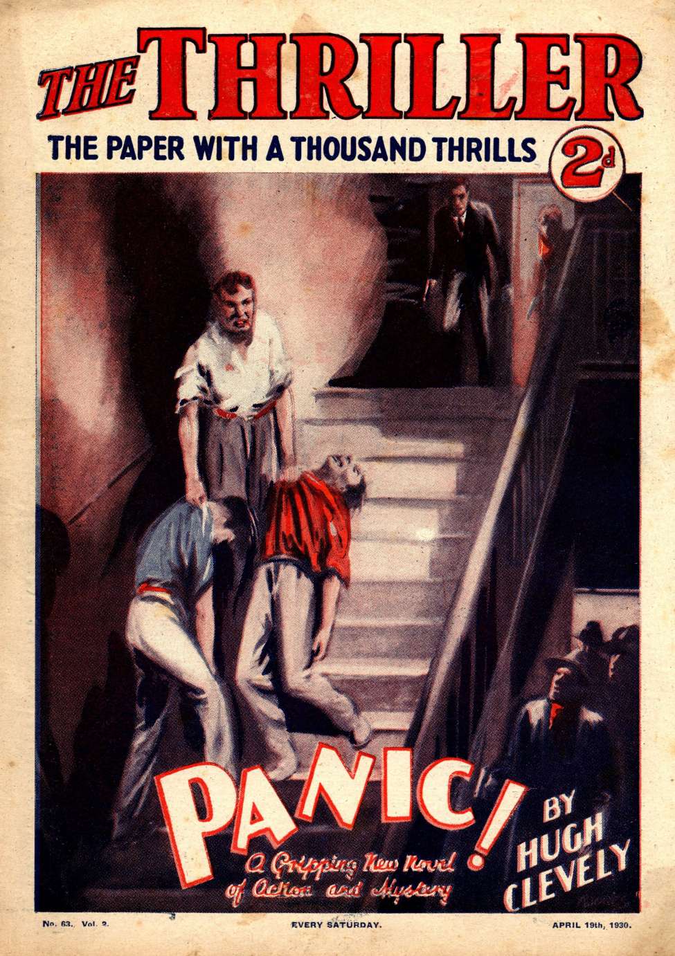 Comic Book Cover For The Thriller 63
