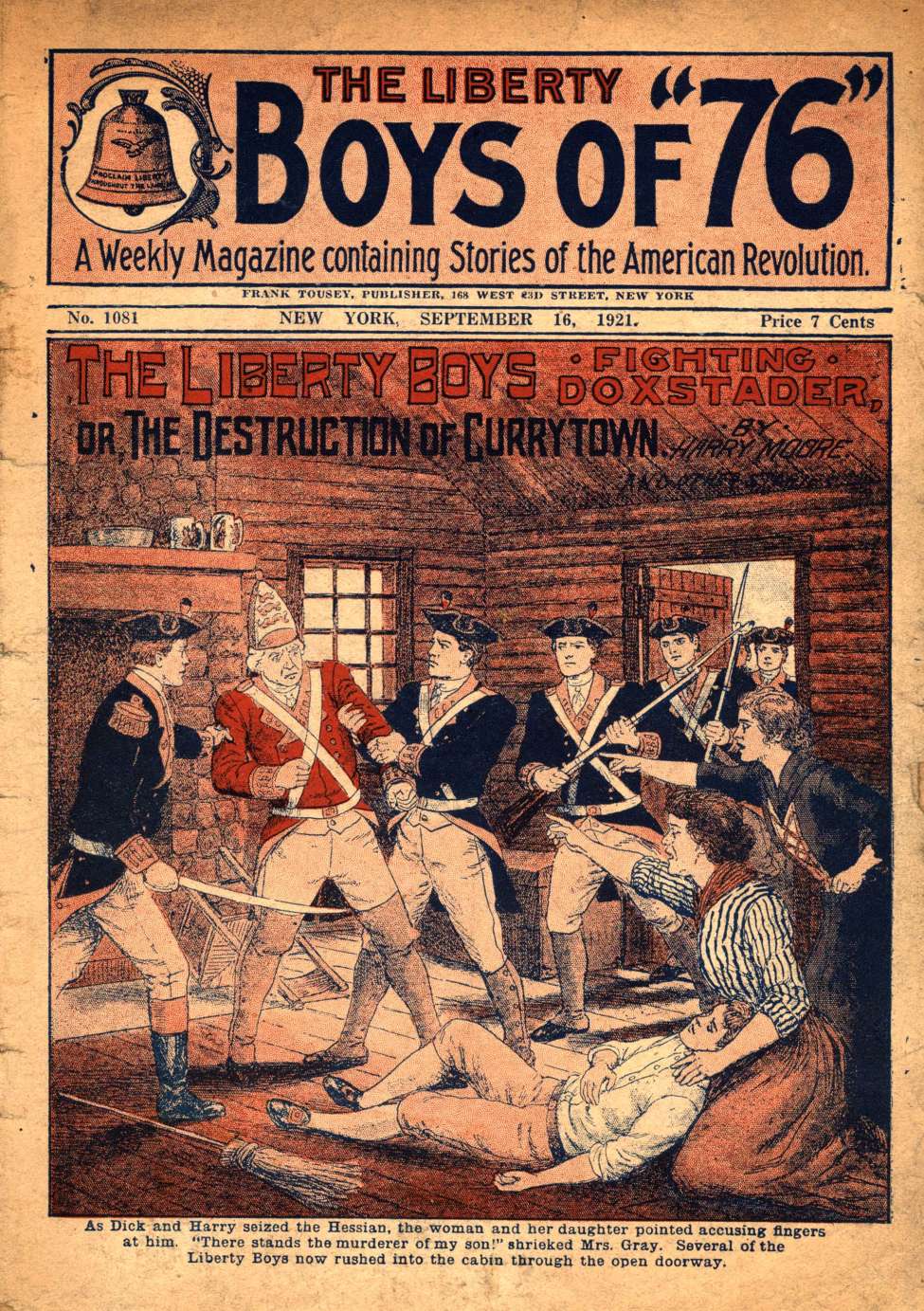 Book Cover For The Liberty Boys of 76 1081 - The Liberty Boys Fighting Doxstader