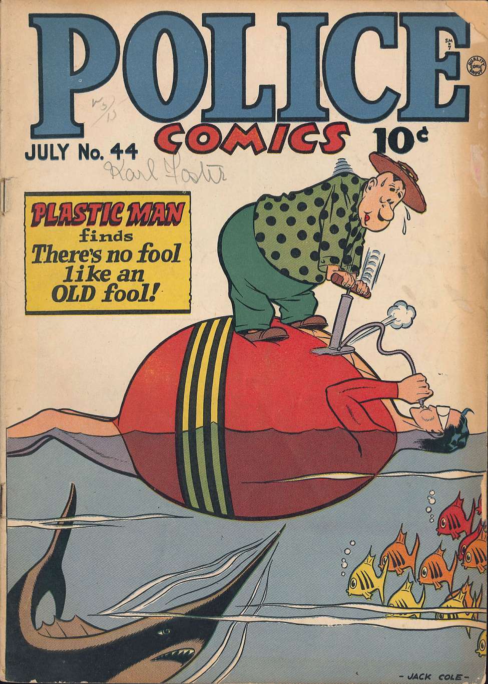 Book Cover For Police Comics 44