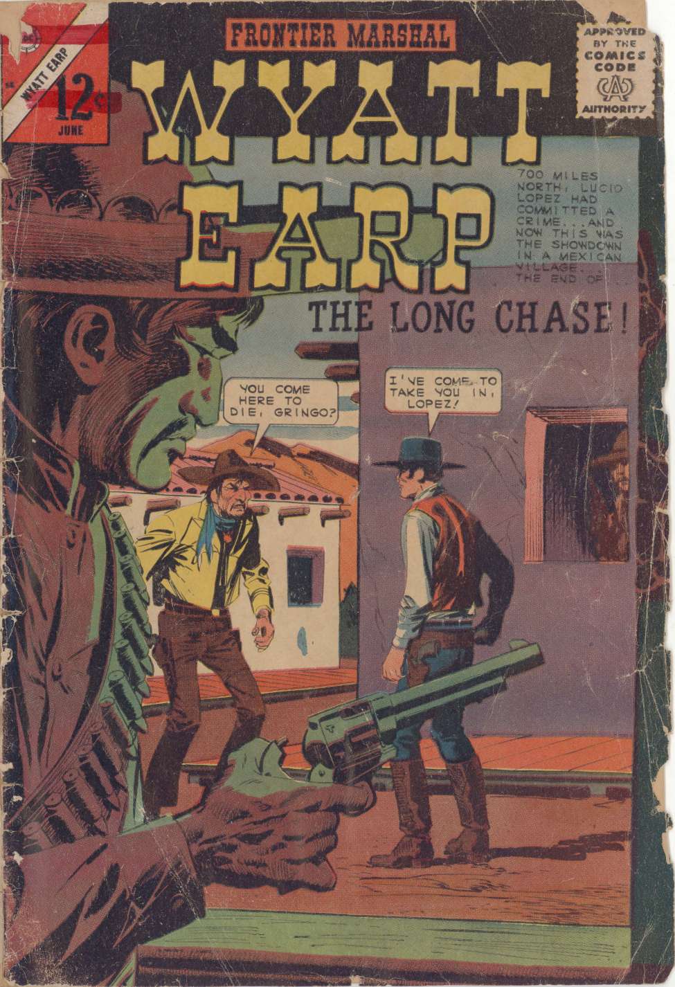 Comic Book Cover For Wyatt Earp Frontier Marshal 58 - Version 2