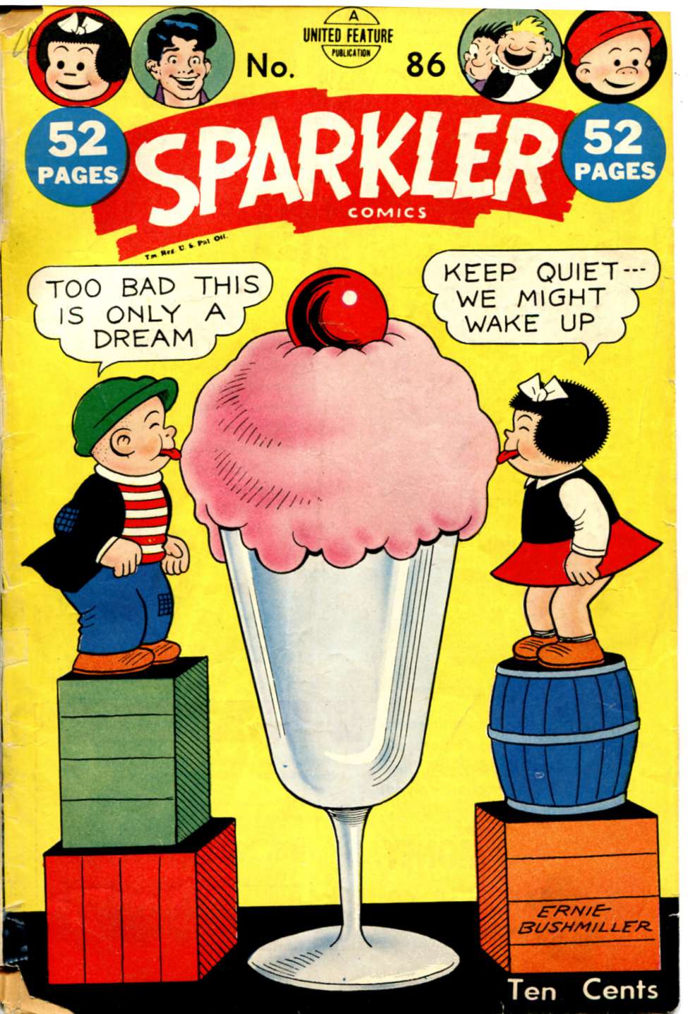 Comic Book Cover For Sparkler Comics 86