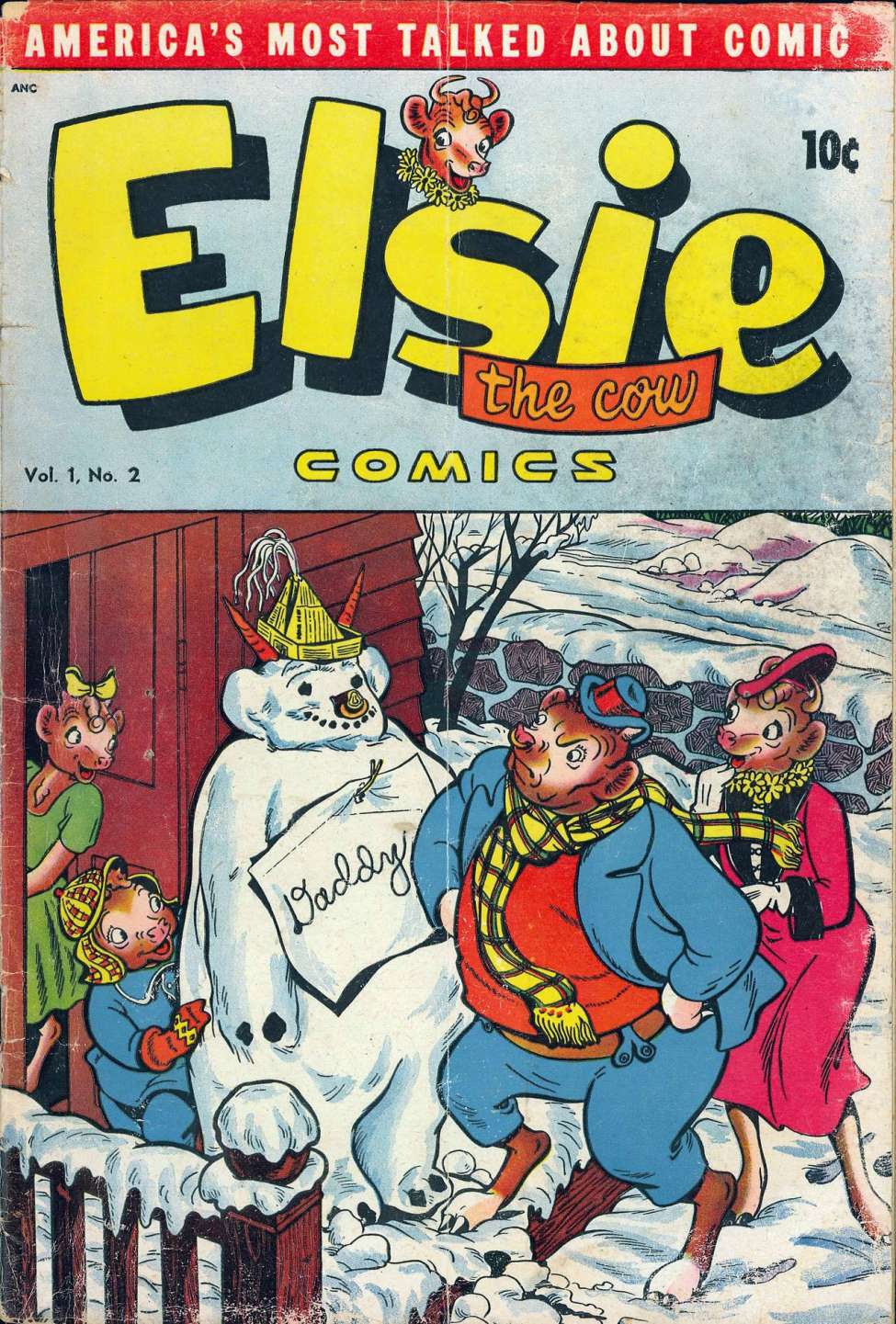 Comic Book Cover For Elsie the Cow 2