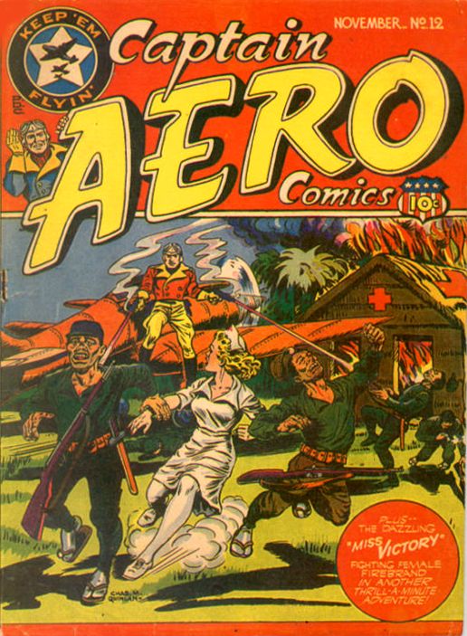 Comic Book Cover For Captain Aero Comics 12 - Version 1