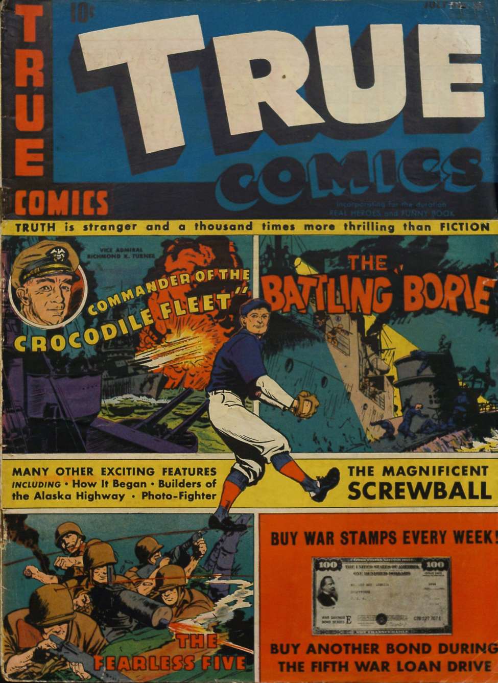 Comic Book Cover For True Comics 37