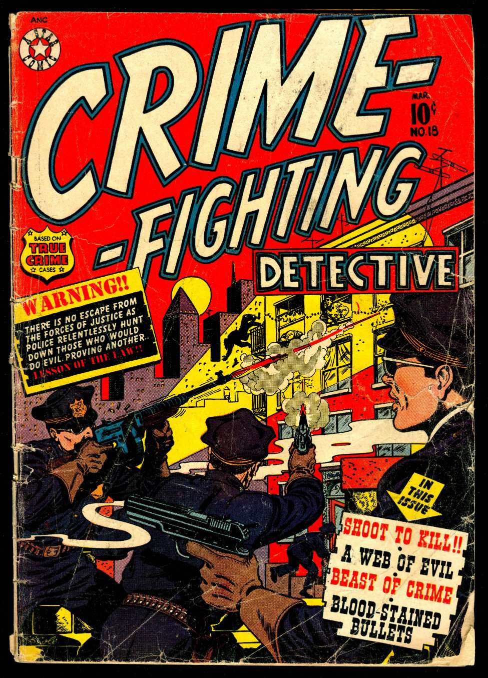 Comic Book Cover For Crime-Fighting Detective 18