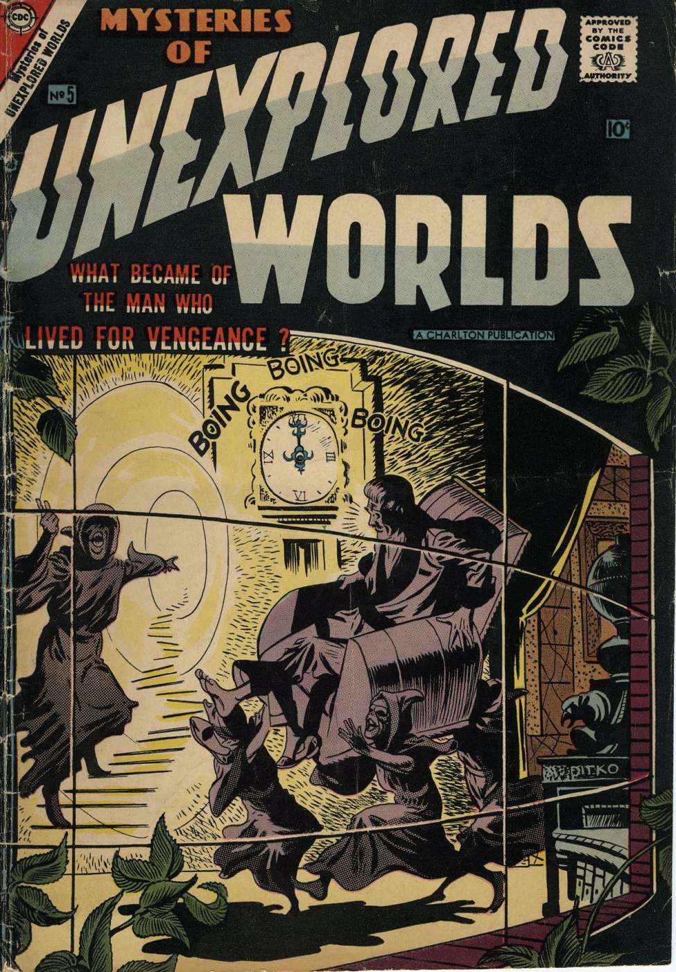 Comic Book Cover For Mysteries of Unexplored Worlds 5