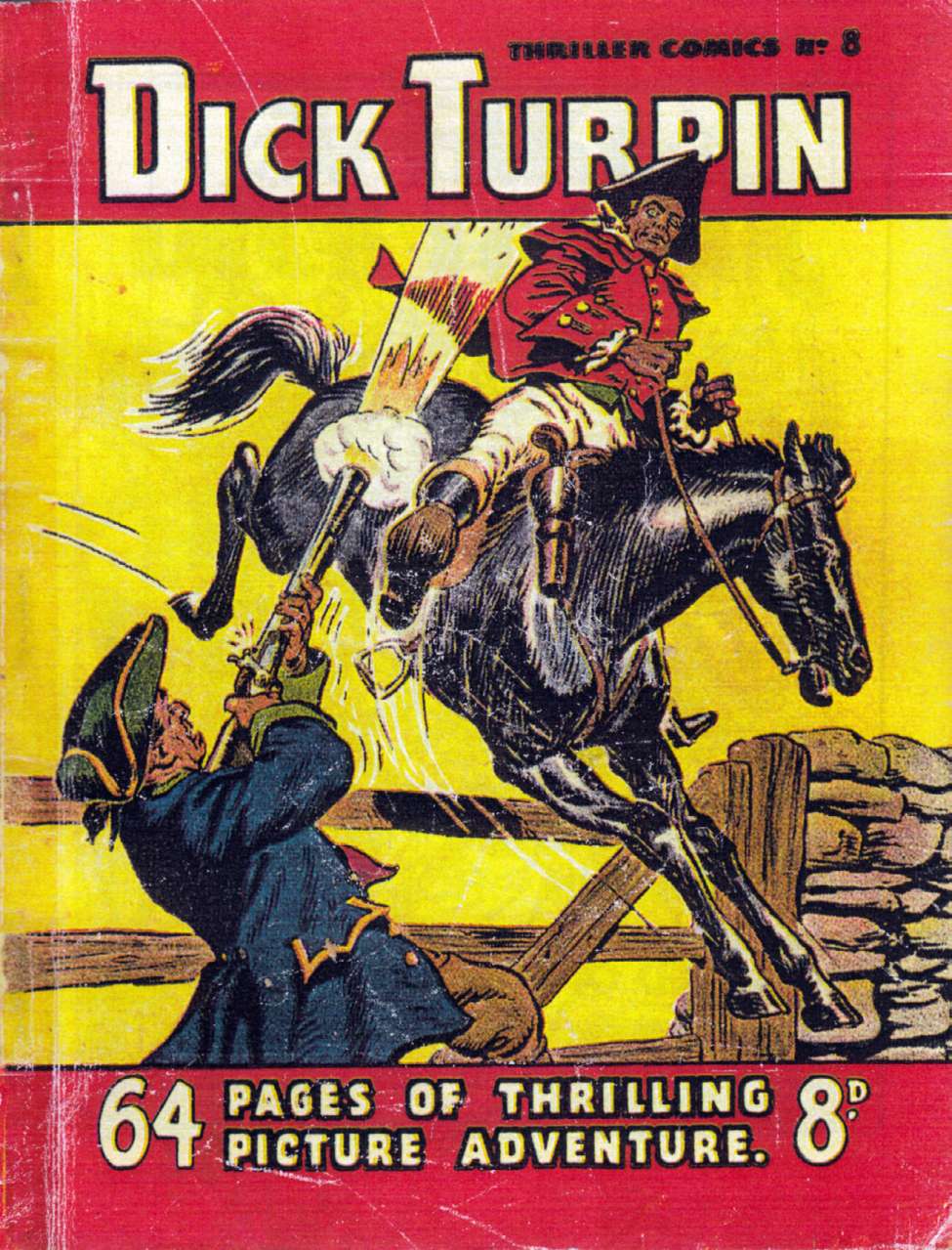 Book Cover For Thriller Comics 8 - The Fake Dick Turpin