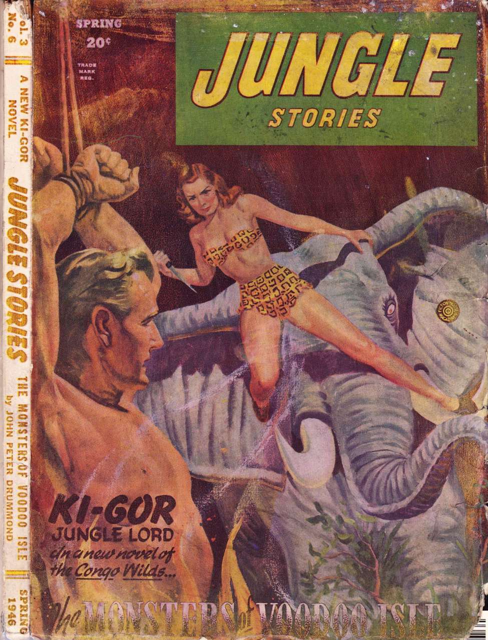 Comic Book Cover For Jungle Stories v3 6 - The Monsters of Voodoo Isle - John Peter Drummond