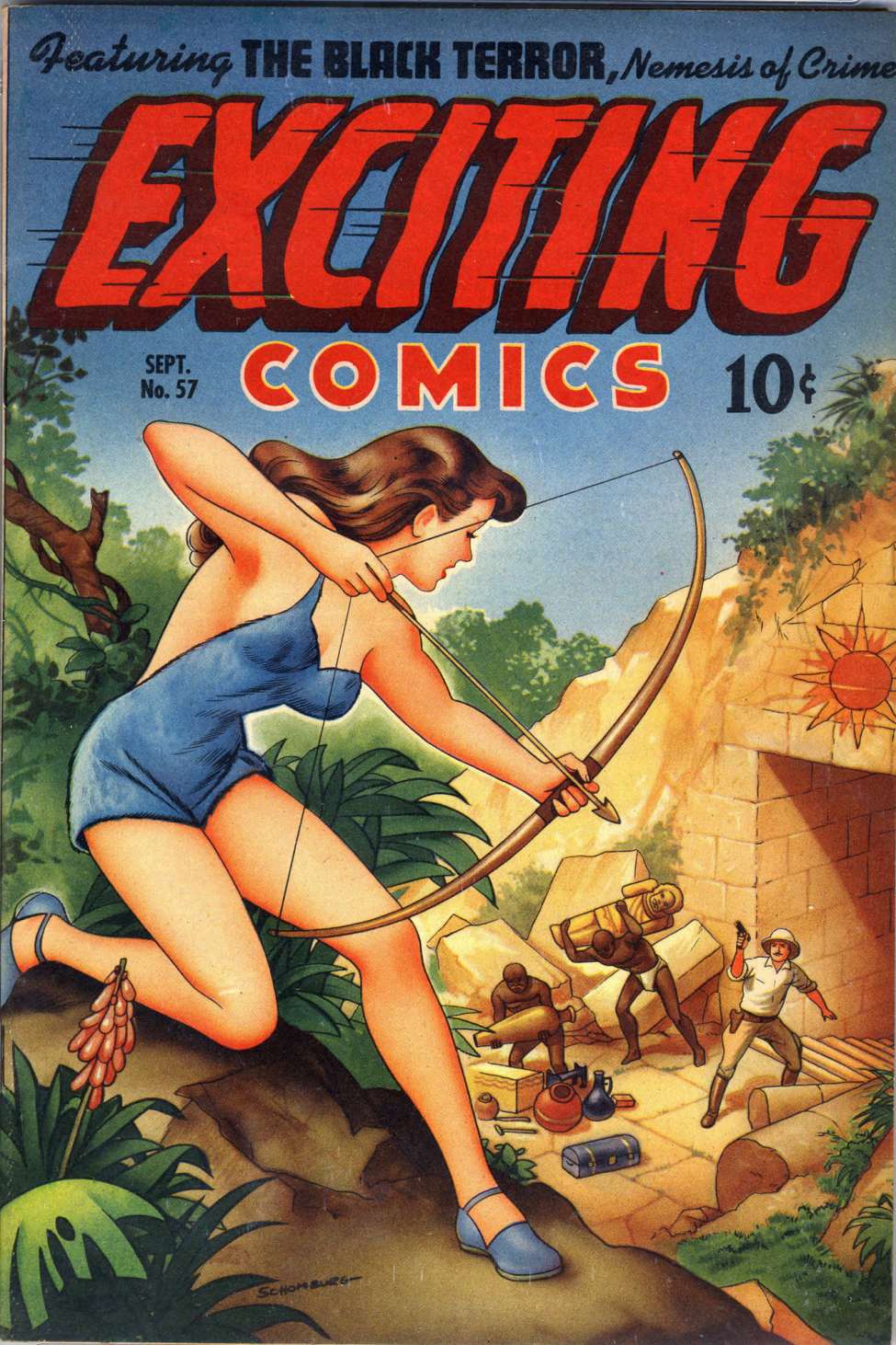 Book Cover For Exciting Comics 57