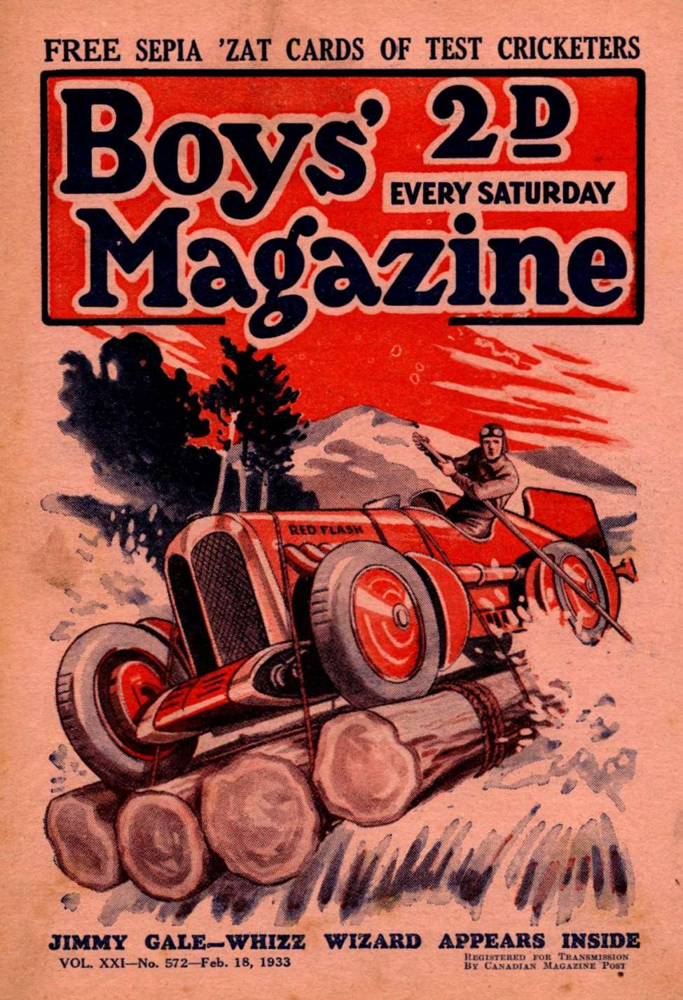 Book Cover For Boys' Magazine 572