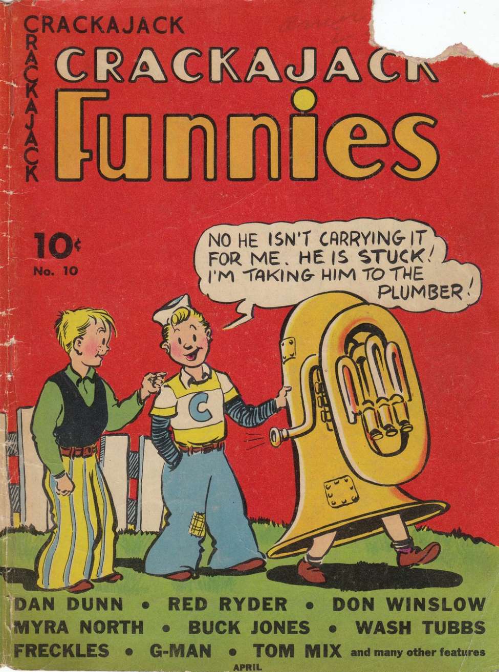 Comic Book Cover For Crackajack Funnies 10 - Version 1