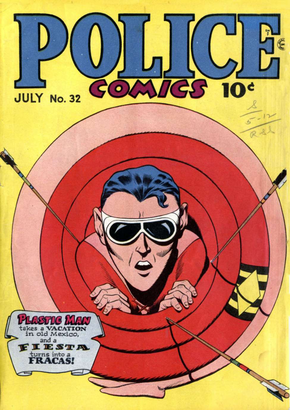Comic Book Cover For Police Comics 32