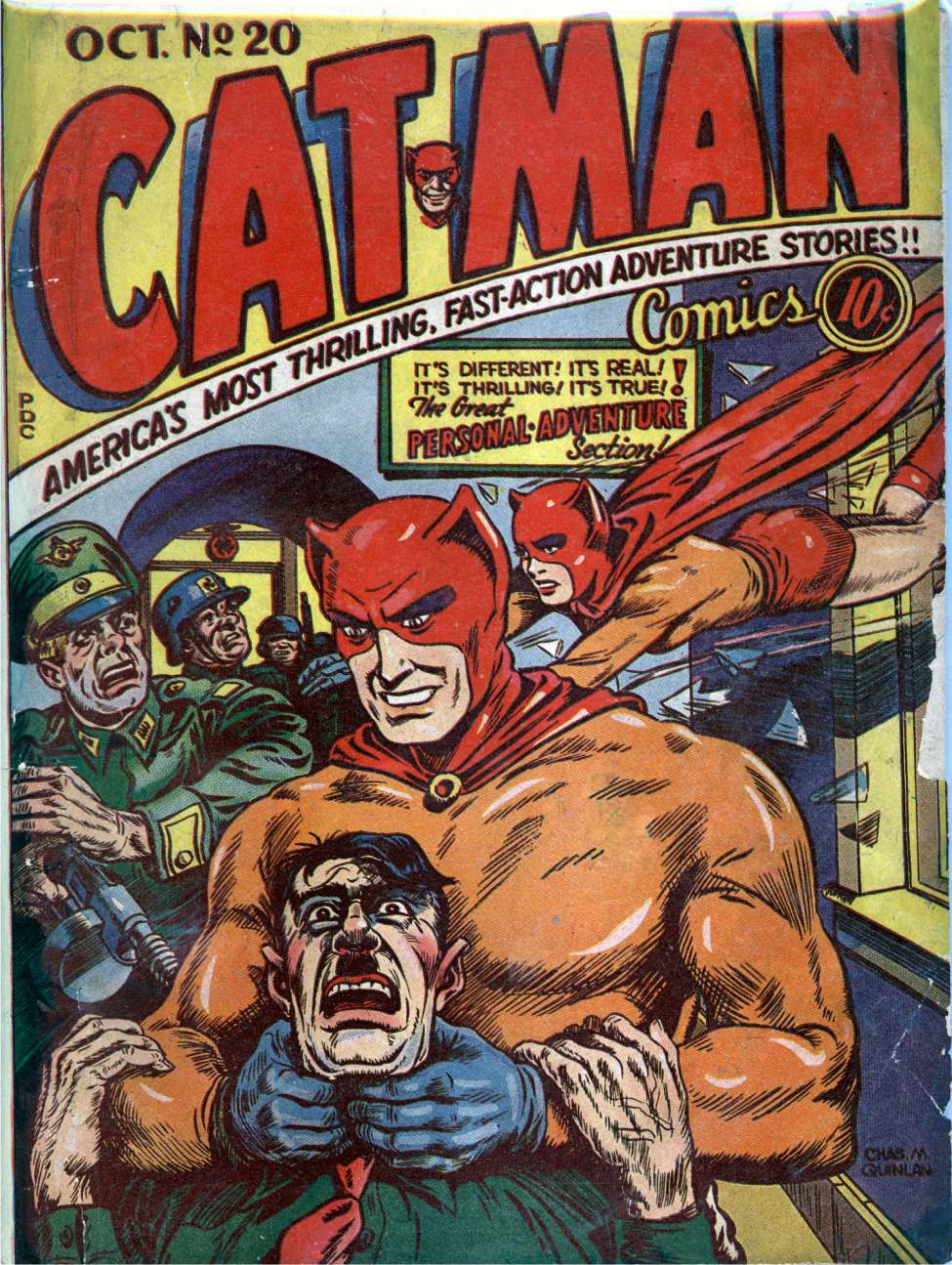 Comic Book Cover For Cat-Man Comics 20