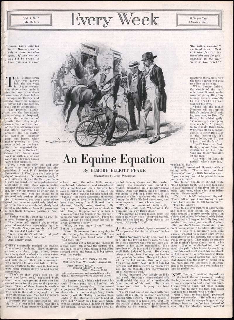 Book Cover For Every Week v3 5 - An Equine Equation - Elmore Elliott Peake