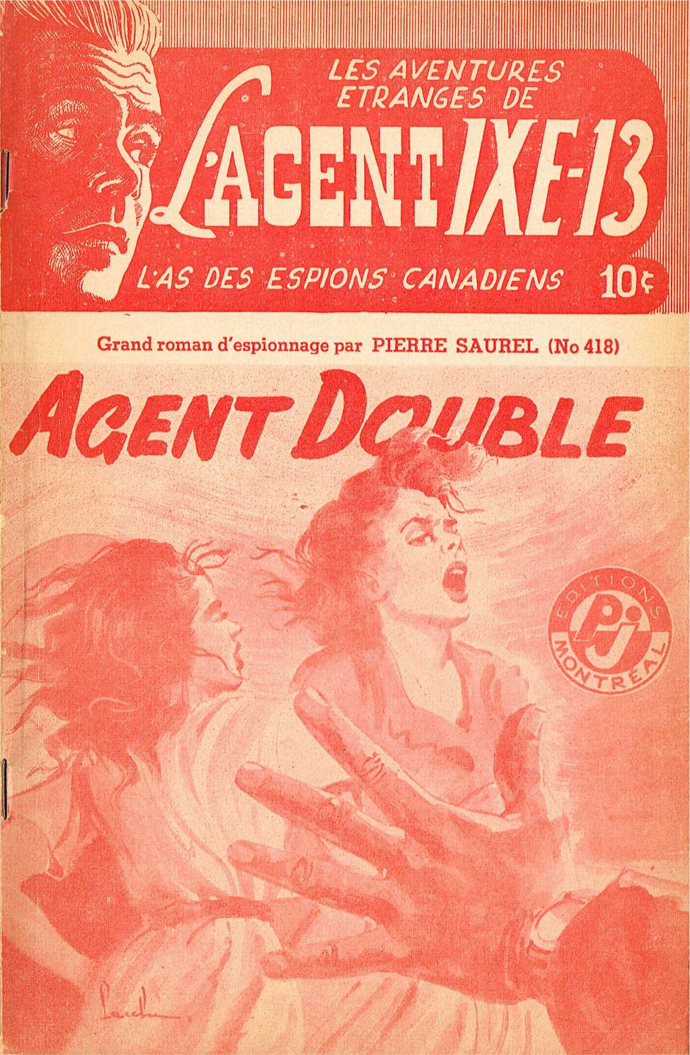 Book Cover For L'Agent IXE-13 v2 418 - Agent double
