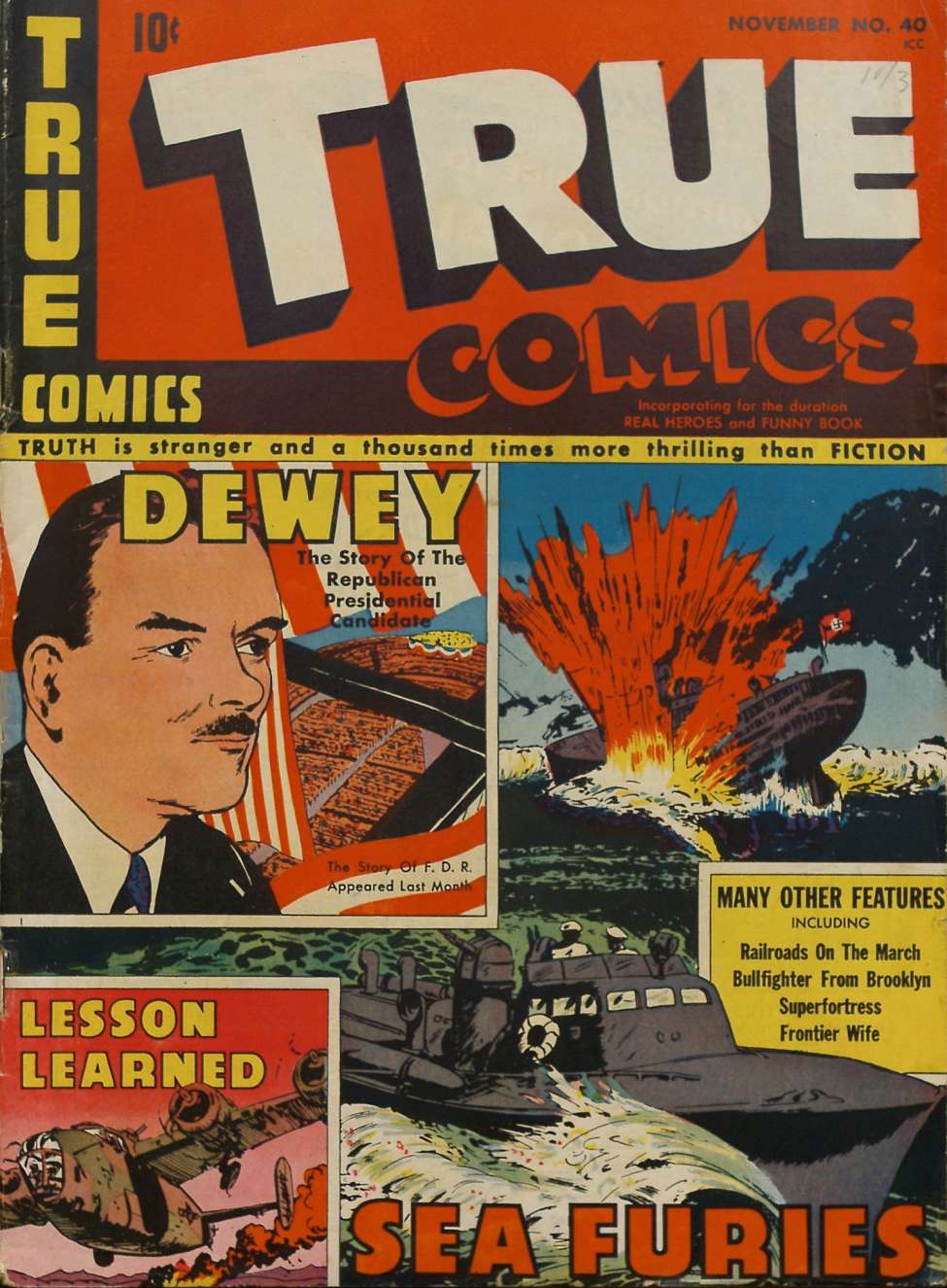 Book Cover For True Comics 40