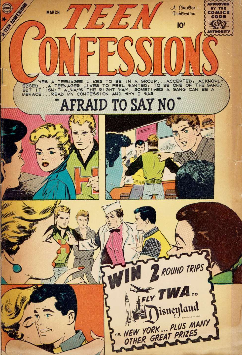 Comic Book Cover For Teen Confessions 4