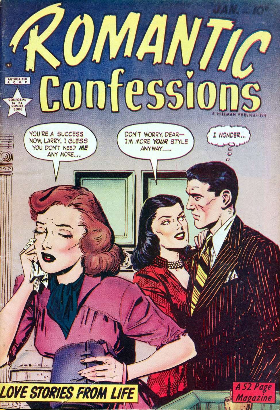 Comic Book Cover For Romantic Confessions v1 4