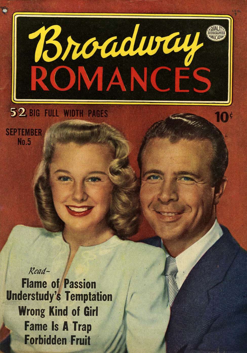 Comic Book Cover For Broadway Romances 5