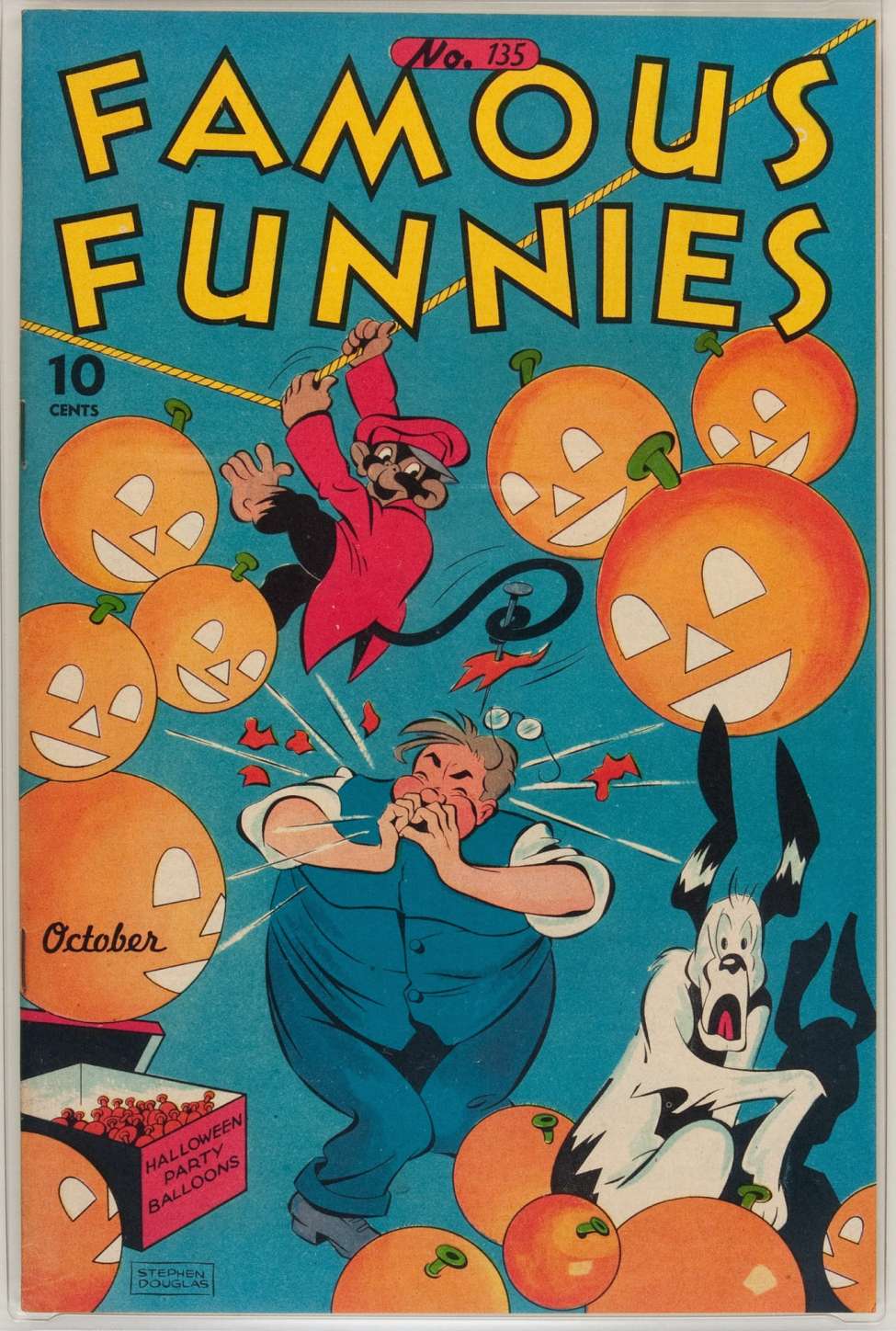 Comic Book Cover For Famous Funnies 135