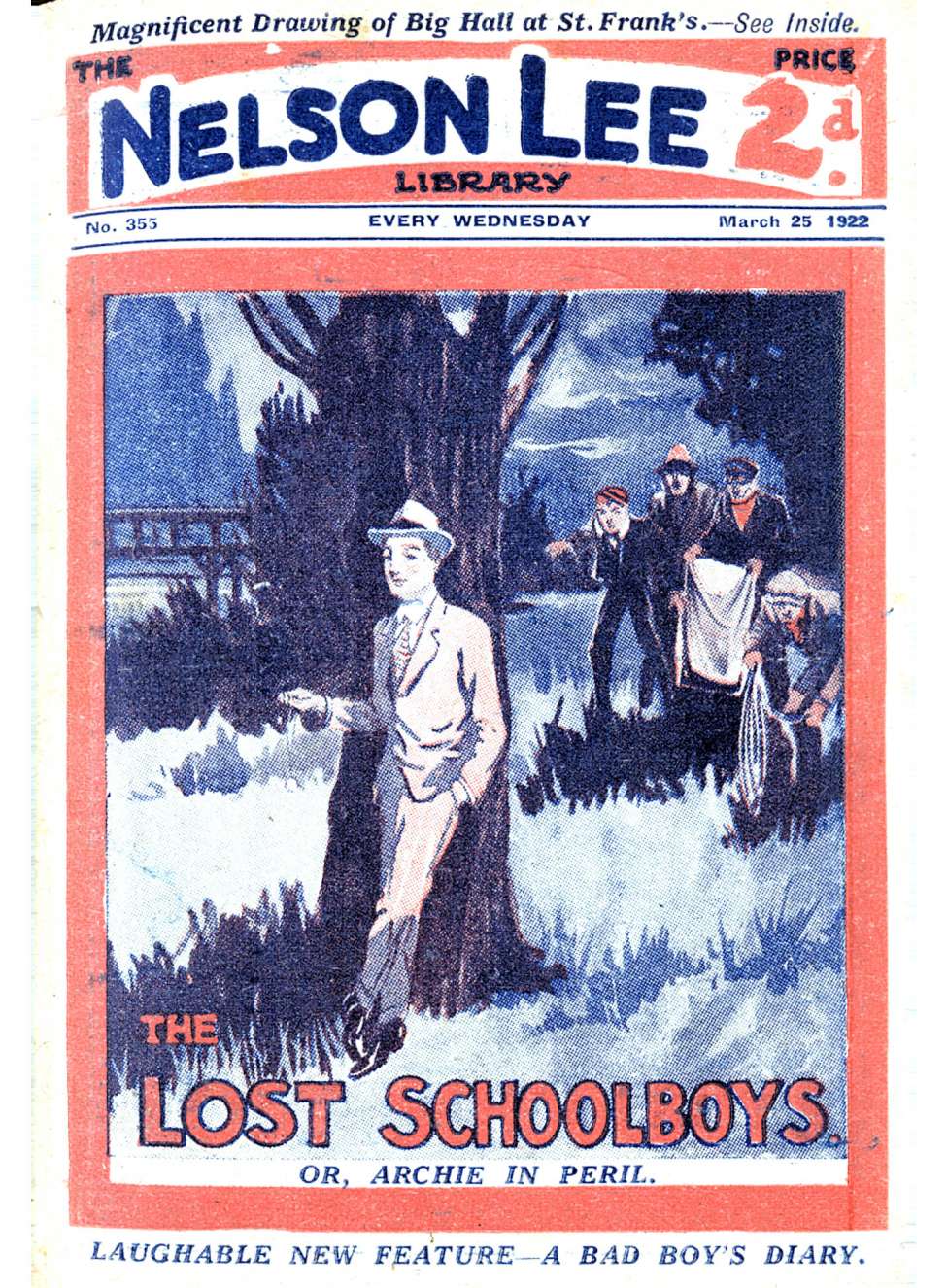 Comic Book Cover For Nelson Lee Library s1 355 - The Lost Schoolboys