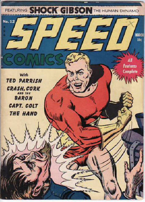 Book Cover For Speed Comics 12