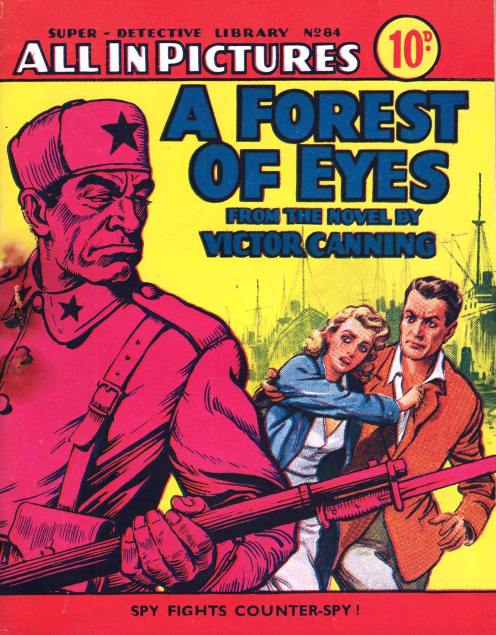 Comic Book Cover For Super Detective Library 84 - A Forest of Eyes