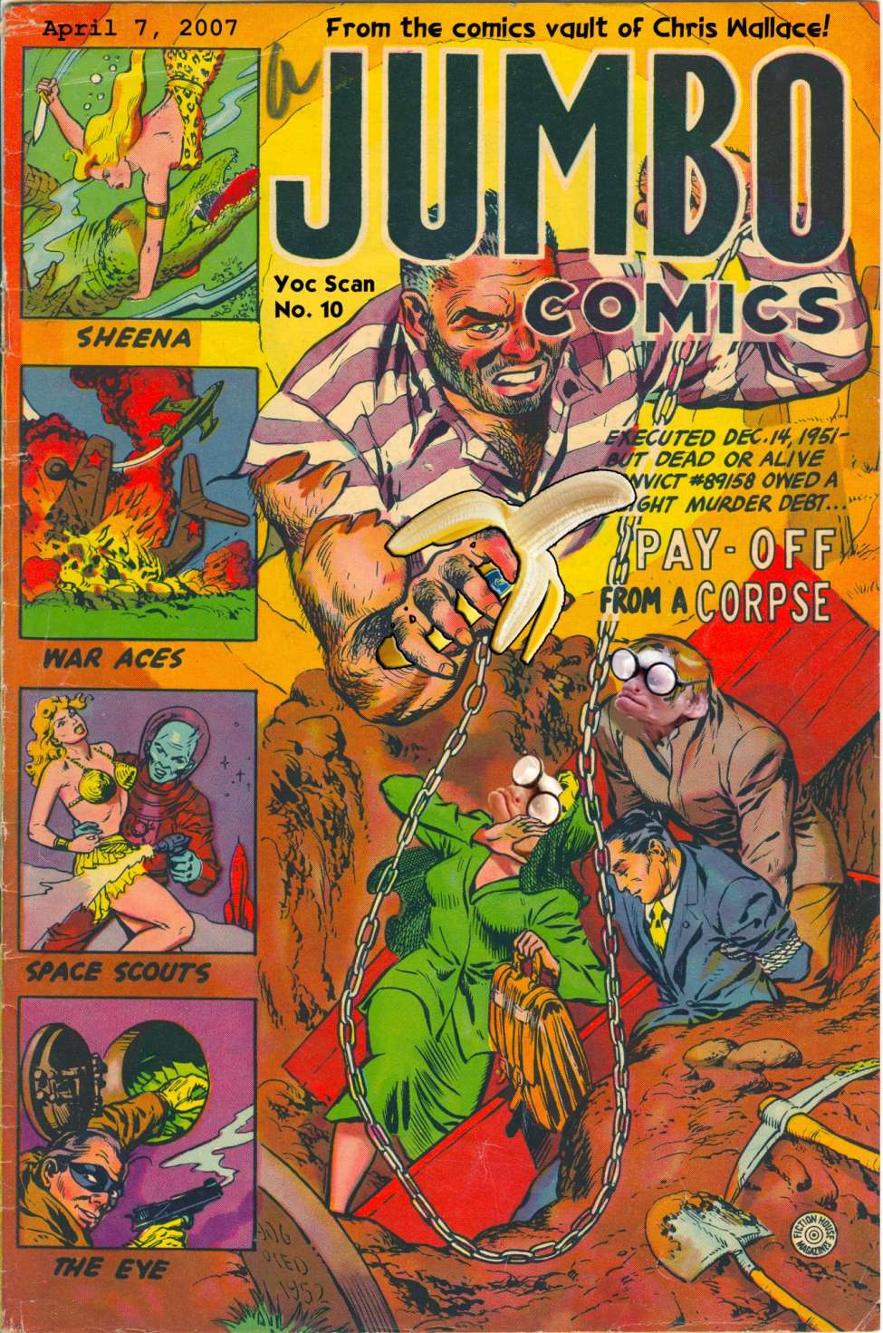 Comic Book Cover For Jumbo Comics 165