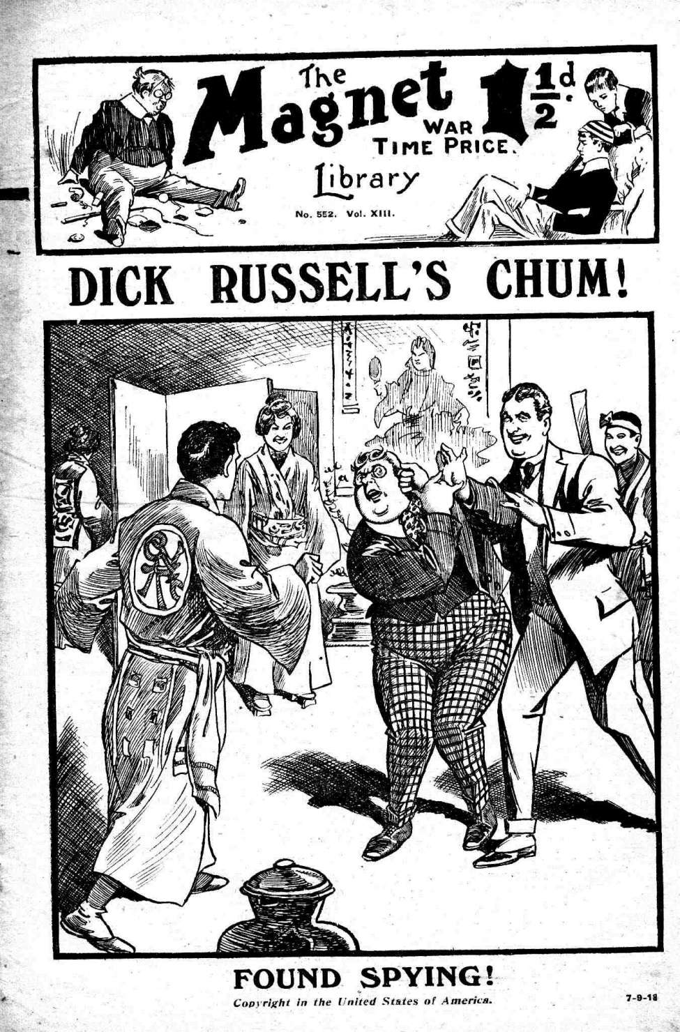 Book Cover For The Magnet 552 - Dick Russell's Chum