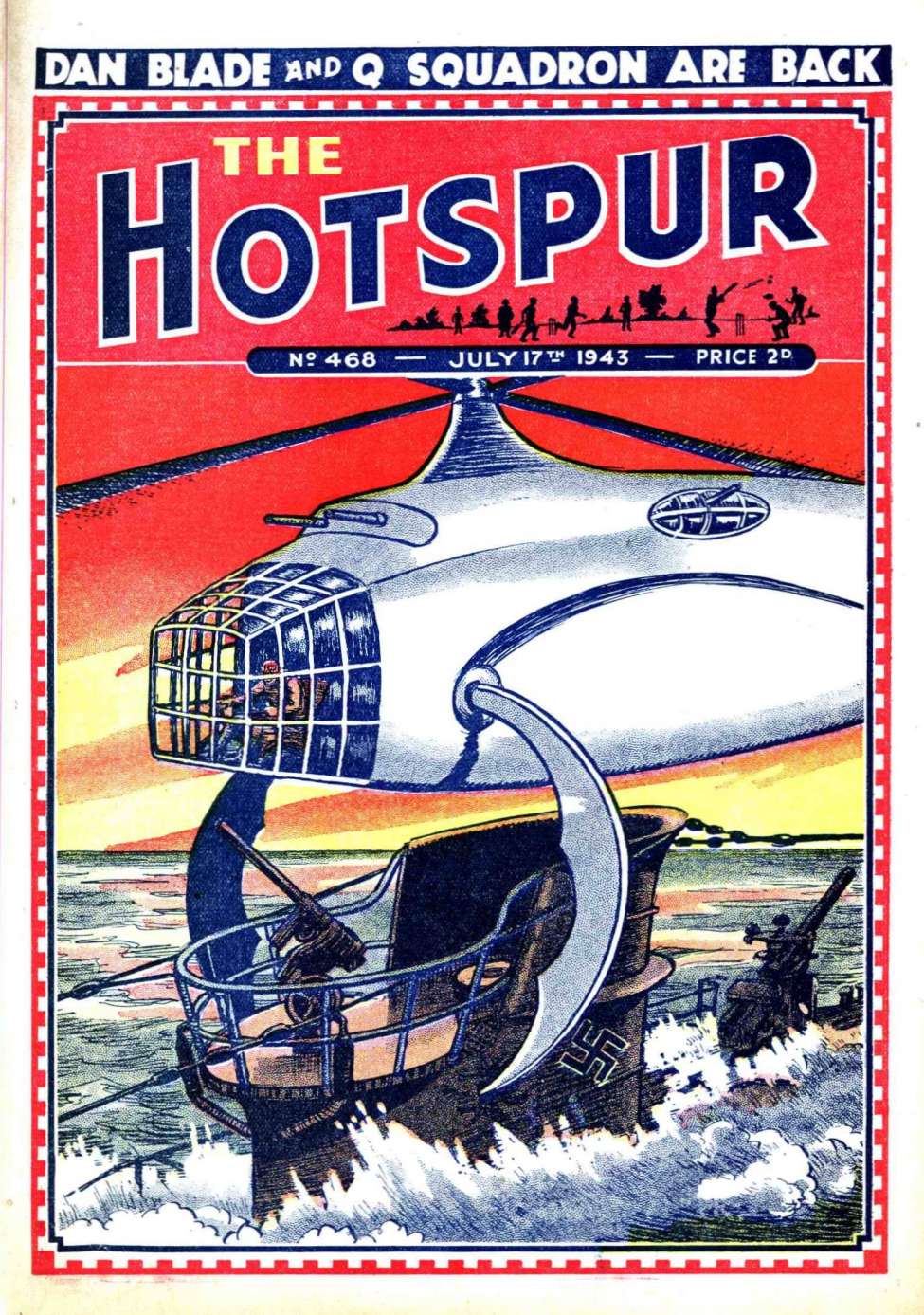 Comic Book Cover For The Hotspur 468