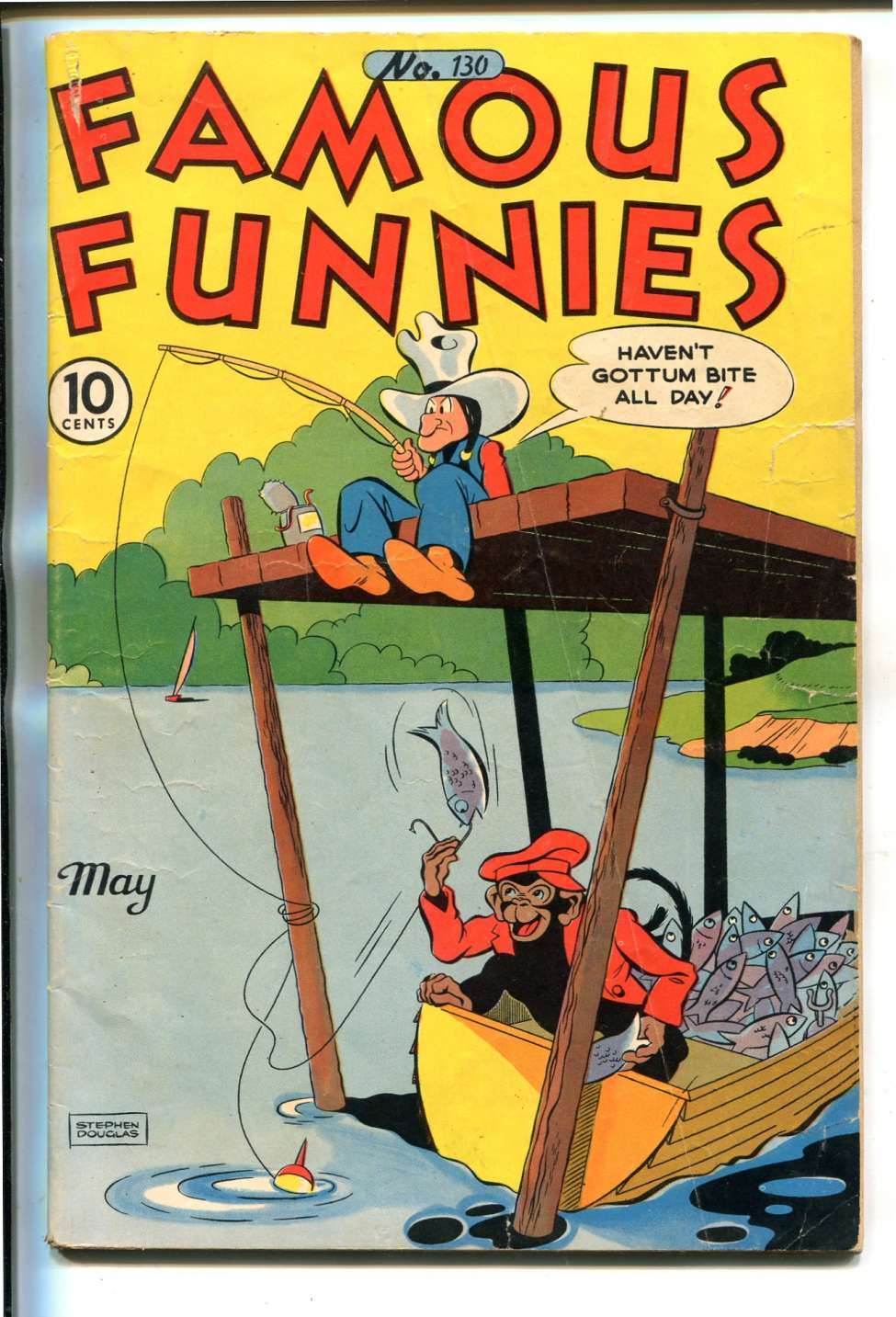 Comic Book Cover For Famous Funnies 130