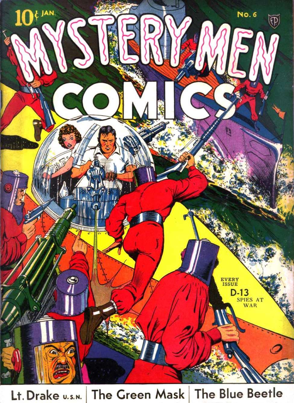 Comic Book Cover For Mystery Men Comics 6 - Version 1