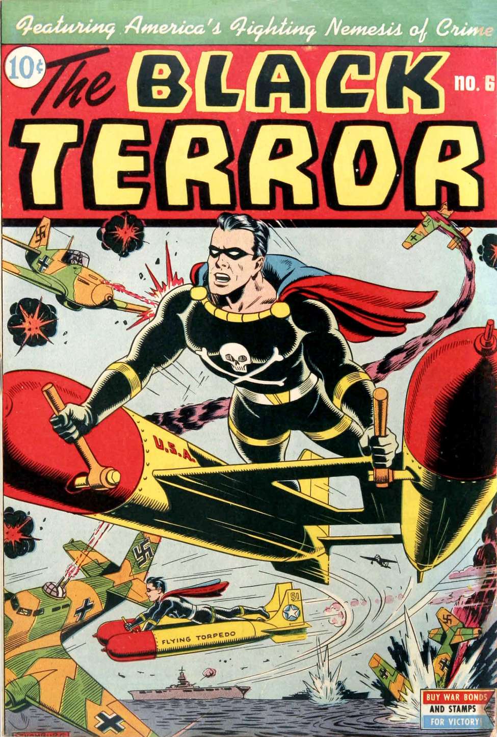 Comic Book Cover For The Black Terror 6 (paper/2fiche)