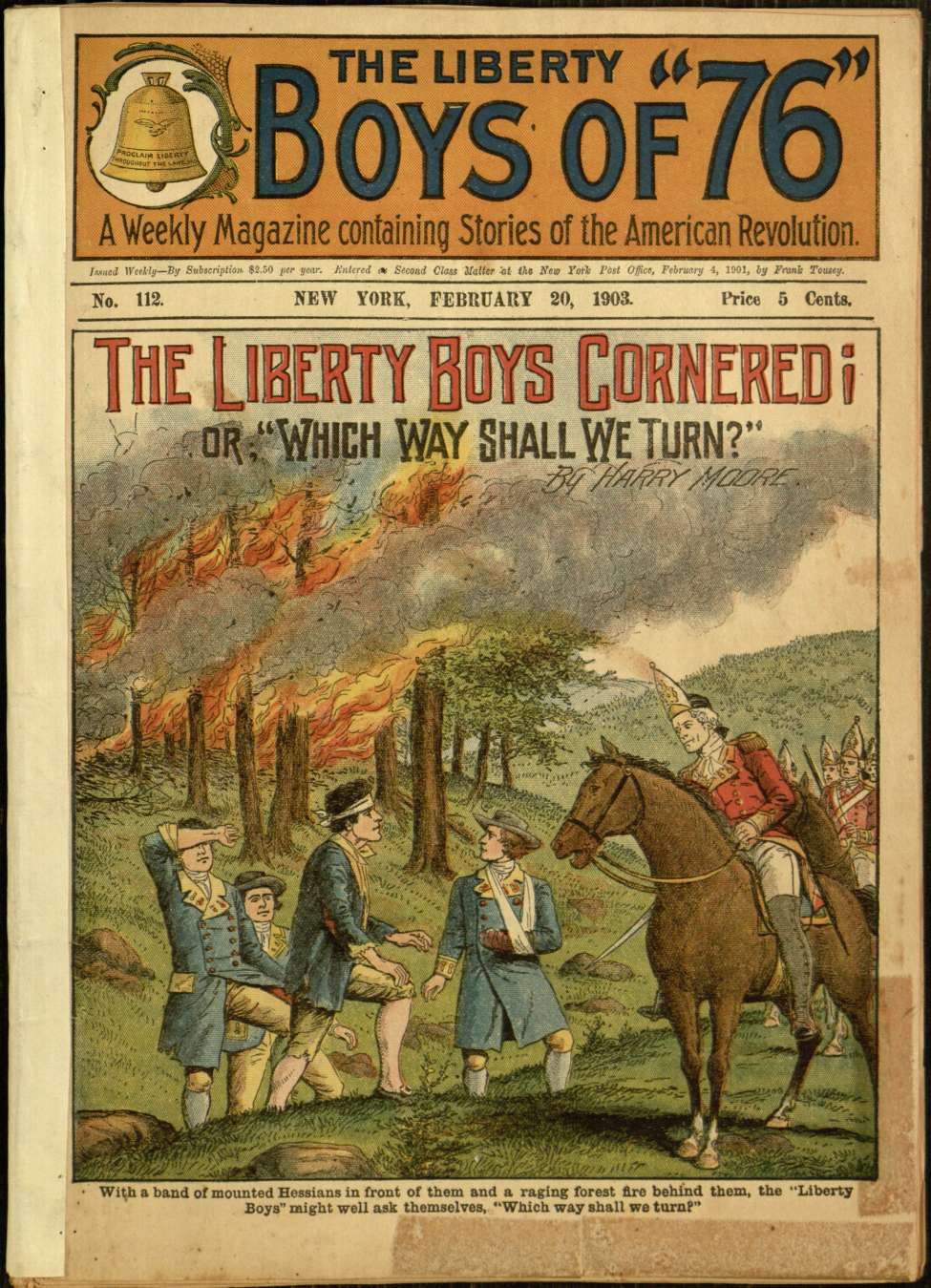 Book Cover For The Liberty Boys of 76 112 - The Liberty Boys Cornered