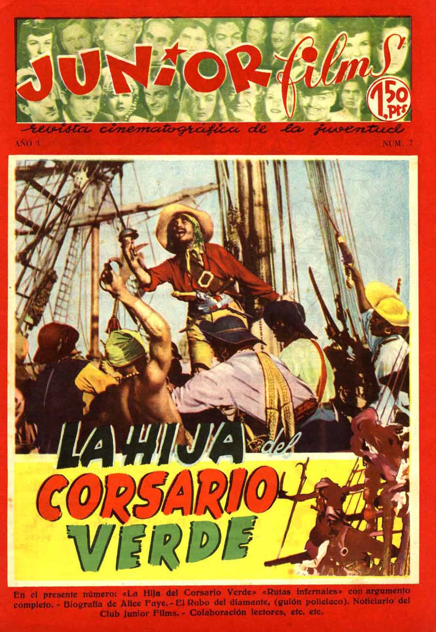 Comic Book Cover For Junior Films 7 La hija del Corsario Verde