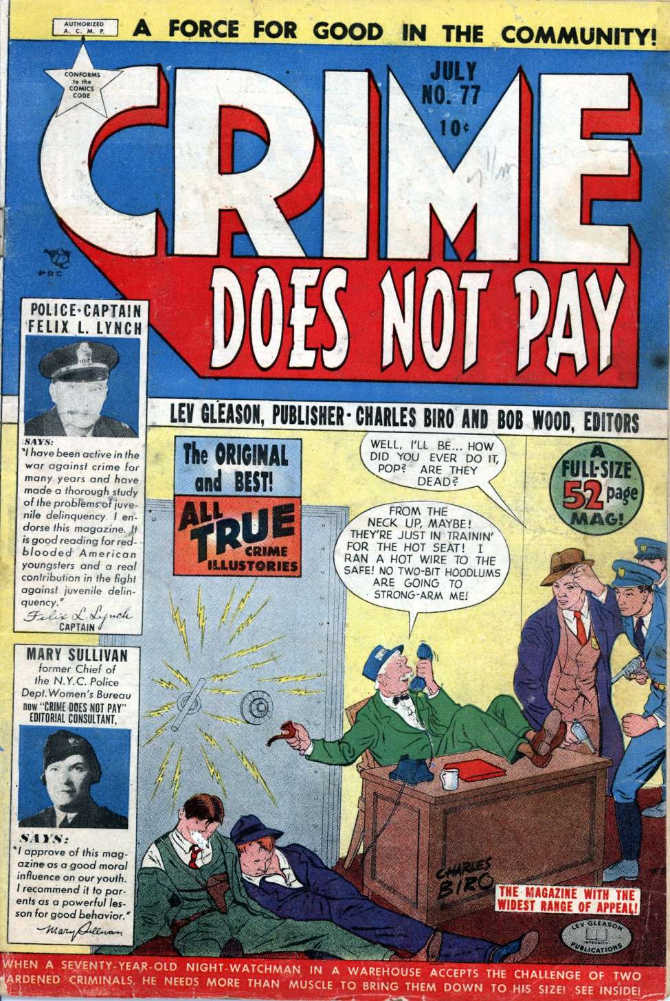 Comic Book Cover For Crime Does Not Pay 77 - Version 2