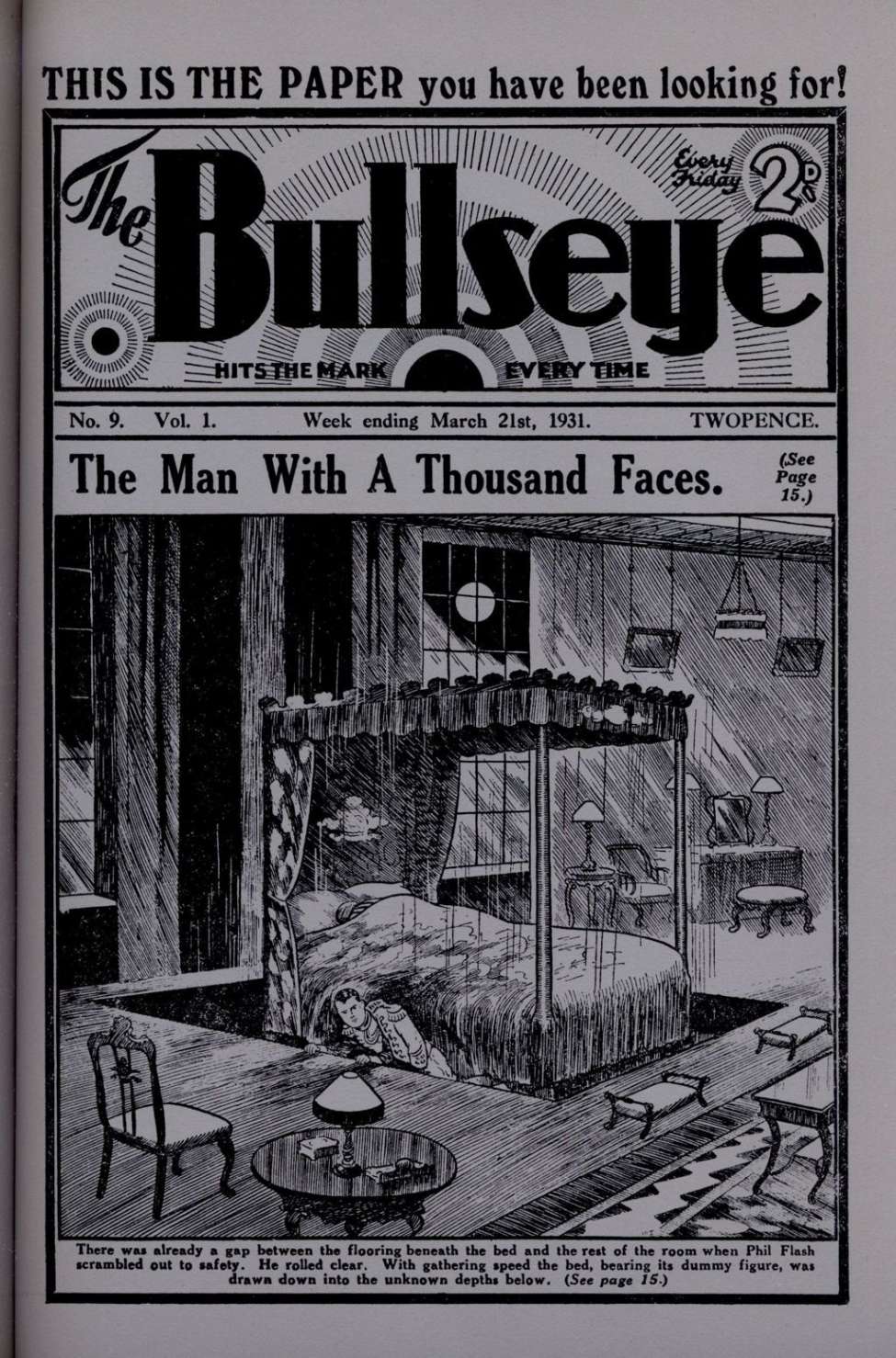 Book Cover For The Bullseye v1 9 - Mortimer Hood - The Scanlan Mystery