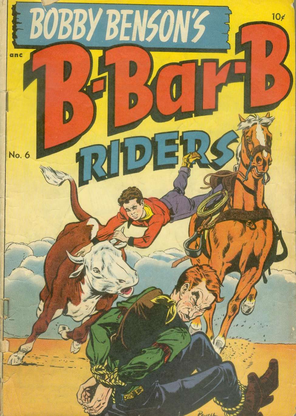 Comic Book Cover For Bobby Benson's B-Bar-B Riders 6 - Version 1