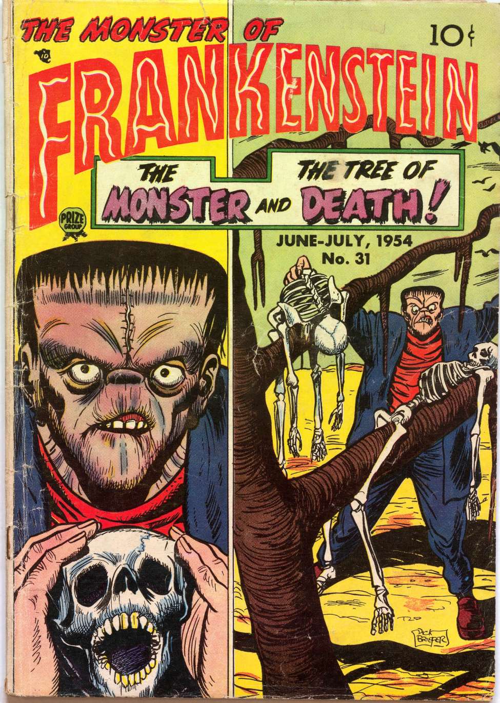 Comic Book Cover For Frankenstein 31 (alt)
