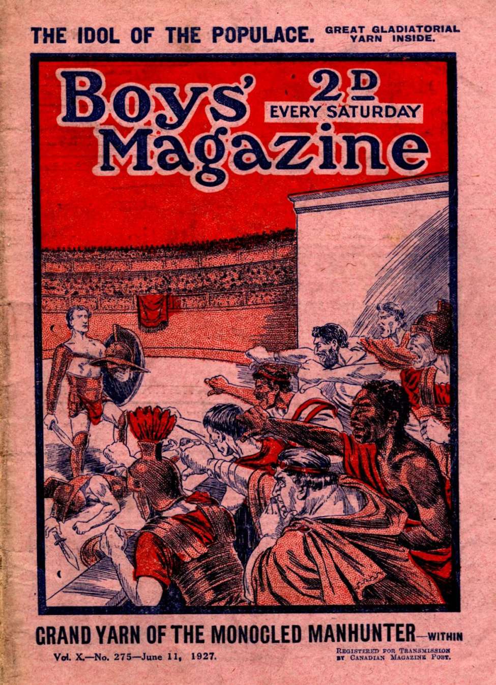 Book Cover For Boys' Magazine 275