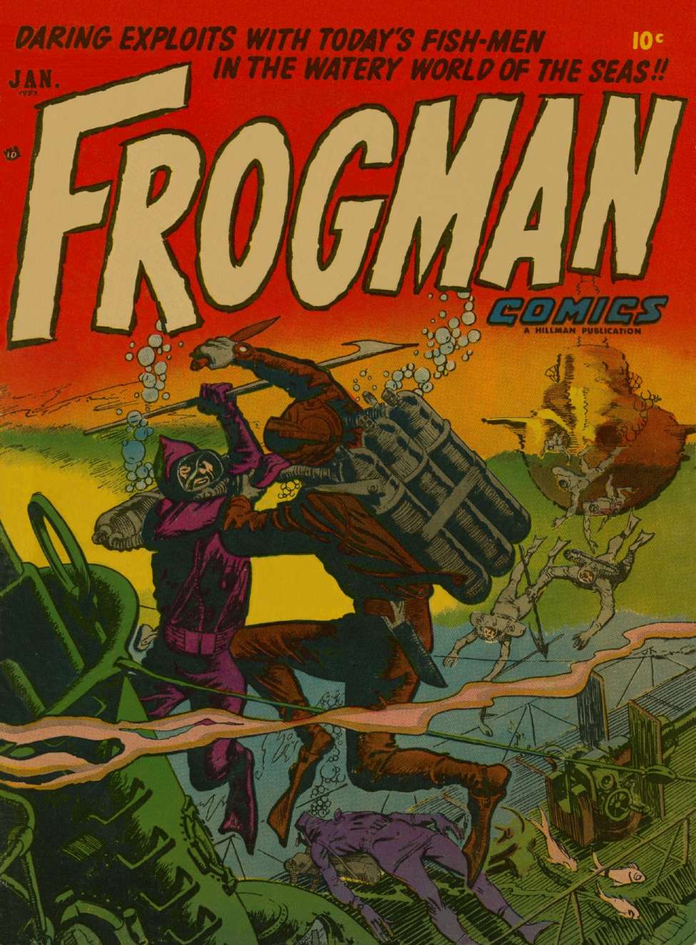 Comic Book Cover For Frogman Comics 7