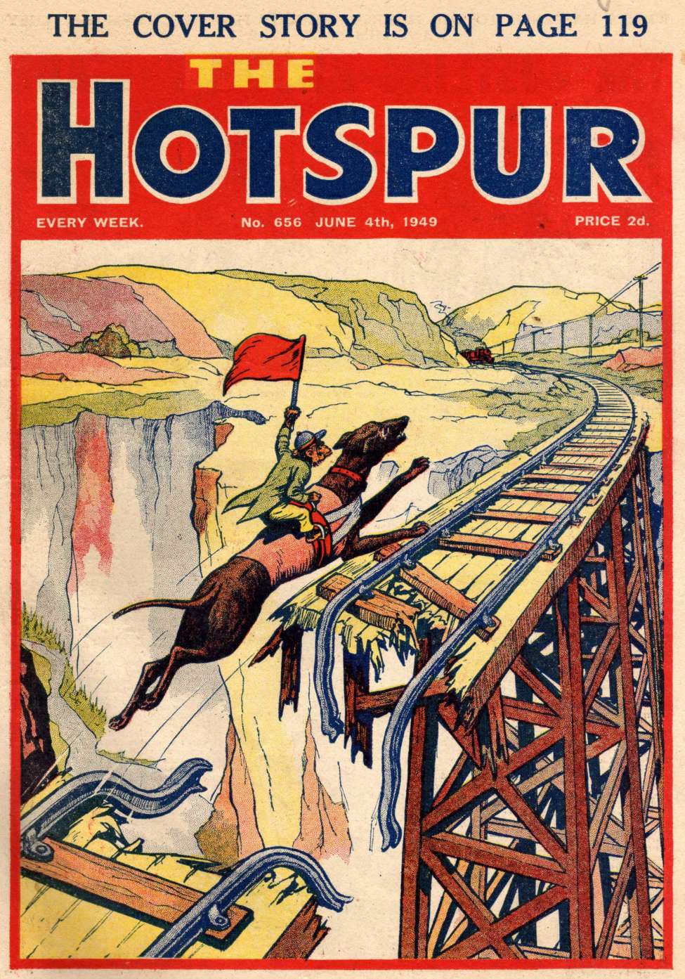 Comic Book Cover For The Hotspur 656