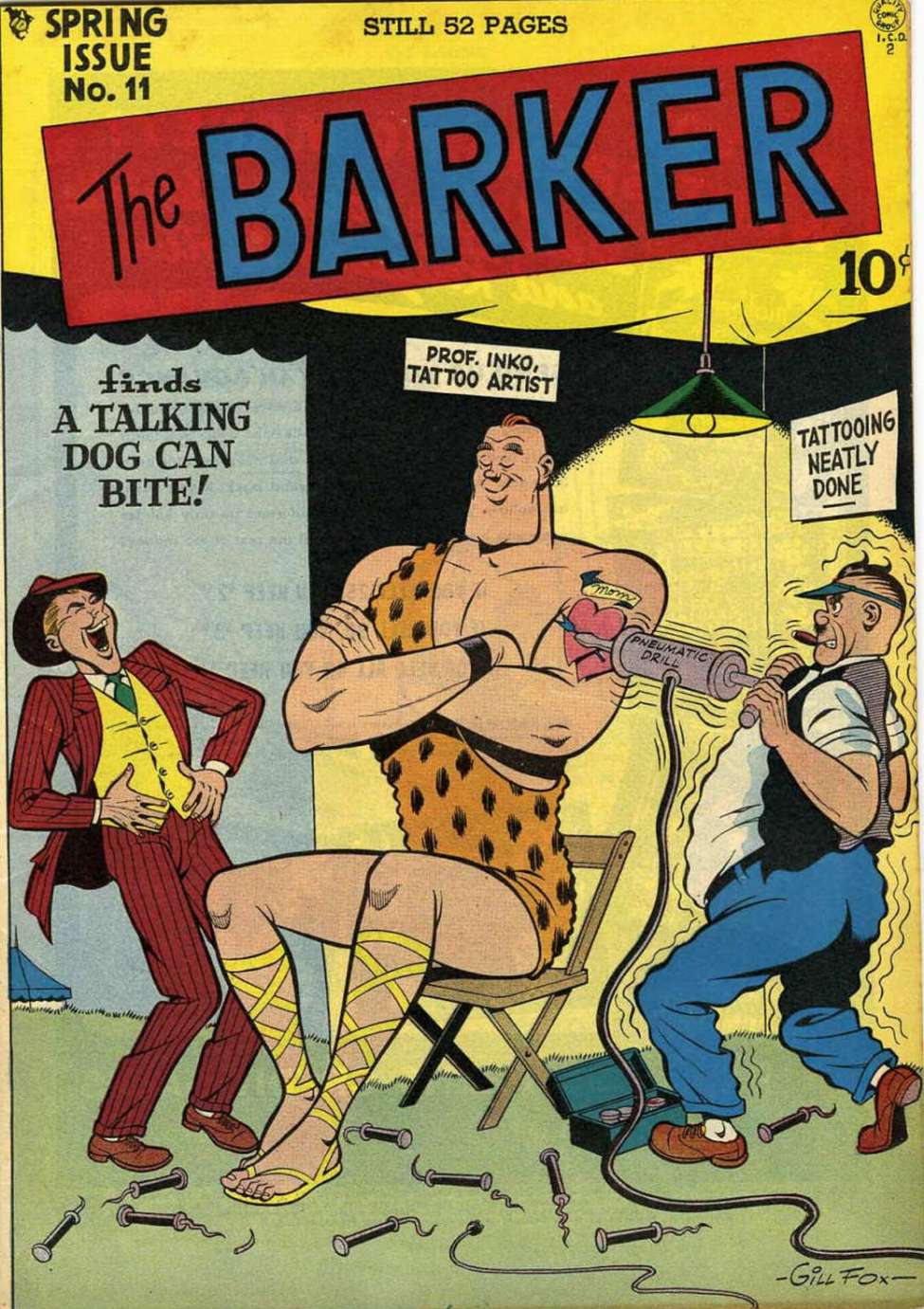 Comic Book Cover For The Barker 11