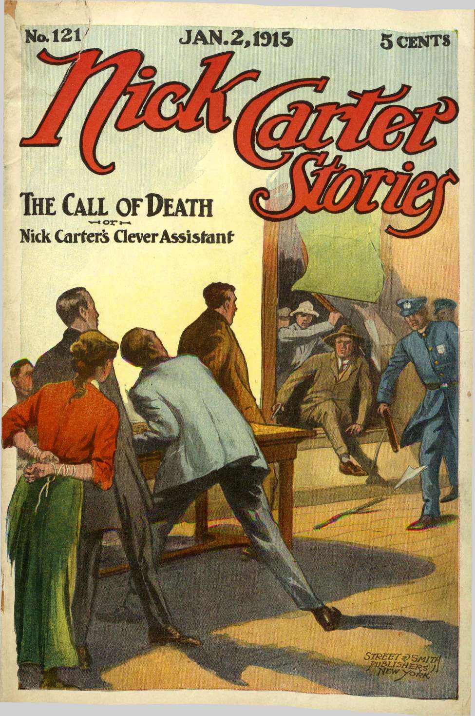 Book Cover For Nick Carter Stories 121 - The Call Of Death