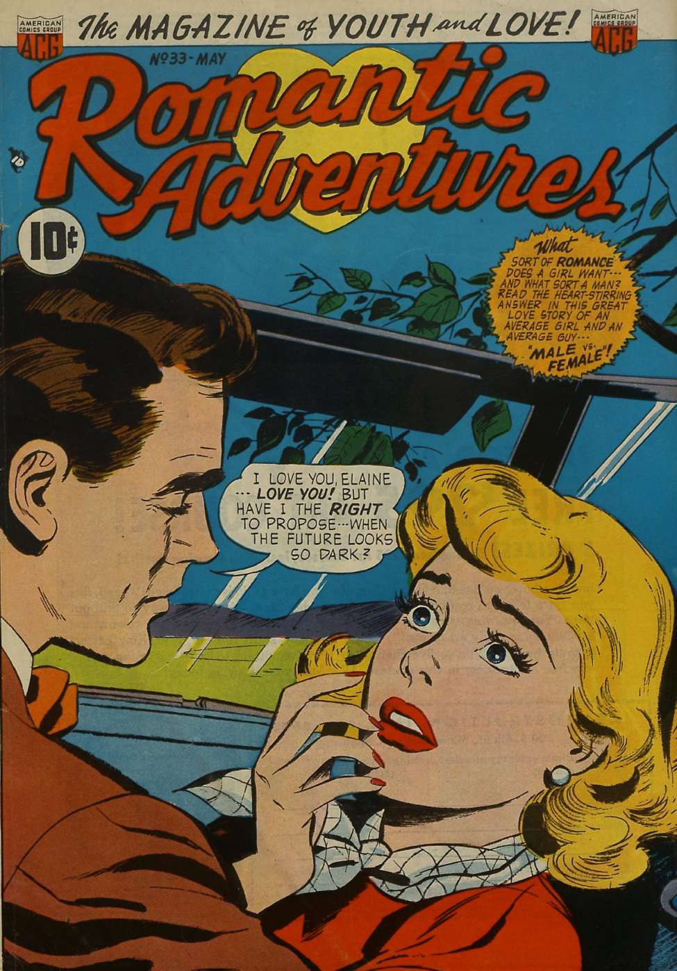 Comic Book Cover For Romantic Adventures 33