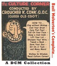 Large Thumbnail For Culture Corner by Basil Wolverton, The Complete (Fawcett)