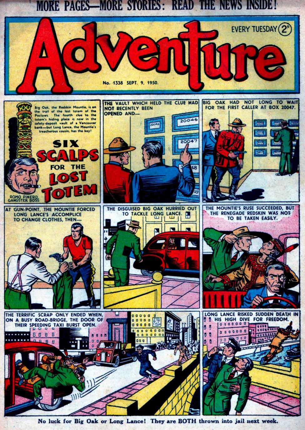 Comic Book Cover For Adventure 1338
