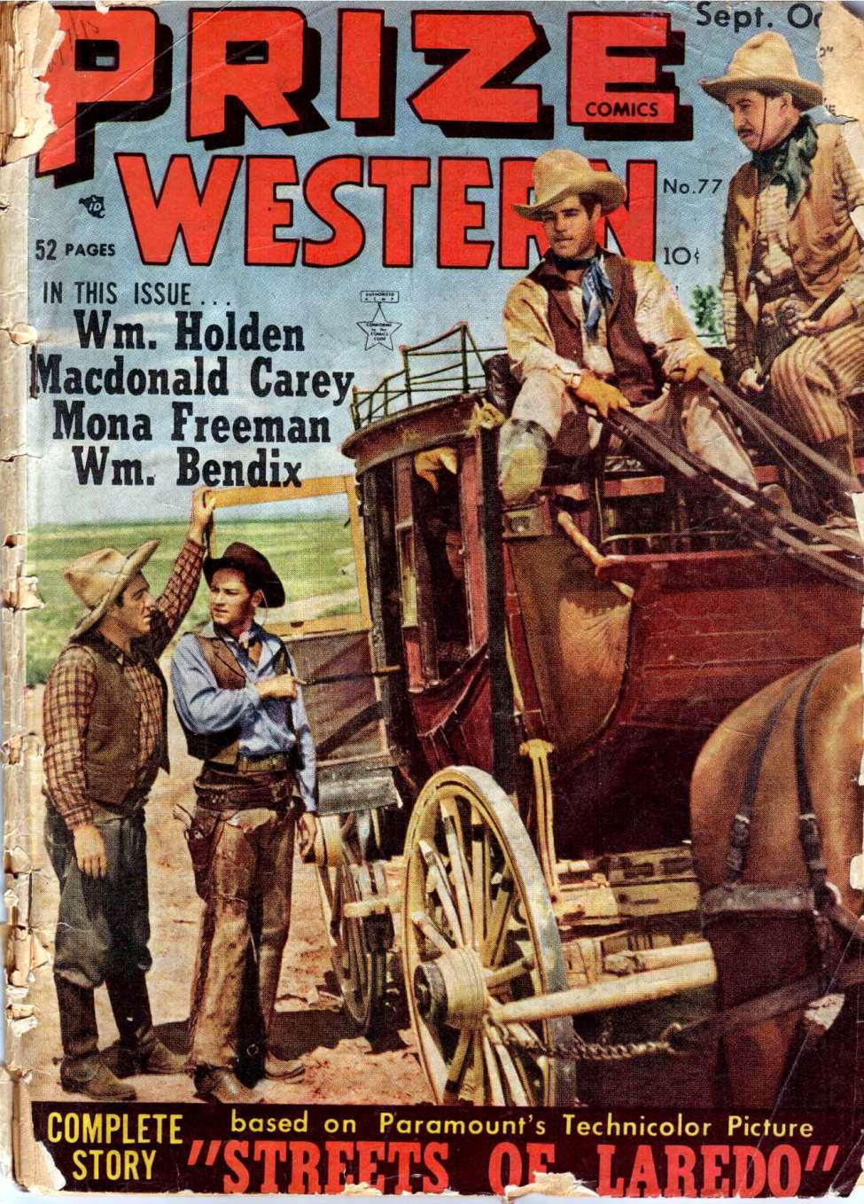 Comic Book Cover For Prize Comics Western 77 - Version 1