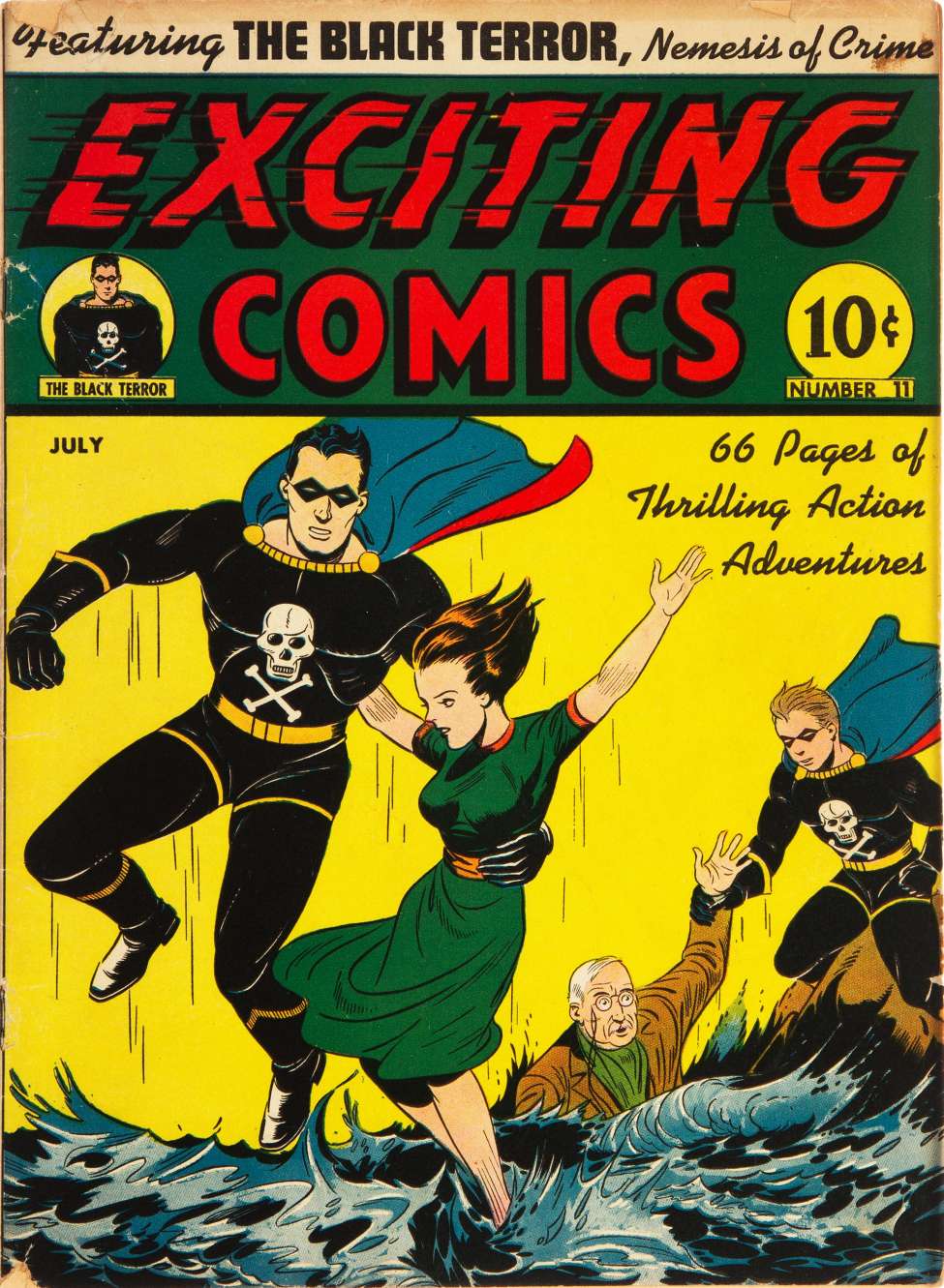 Comic Book Cover For Exciting Comics 11 - Version 2